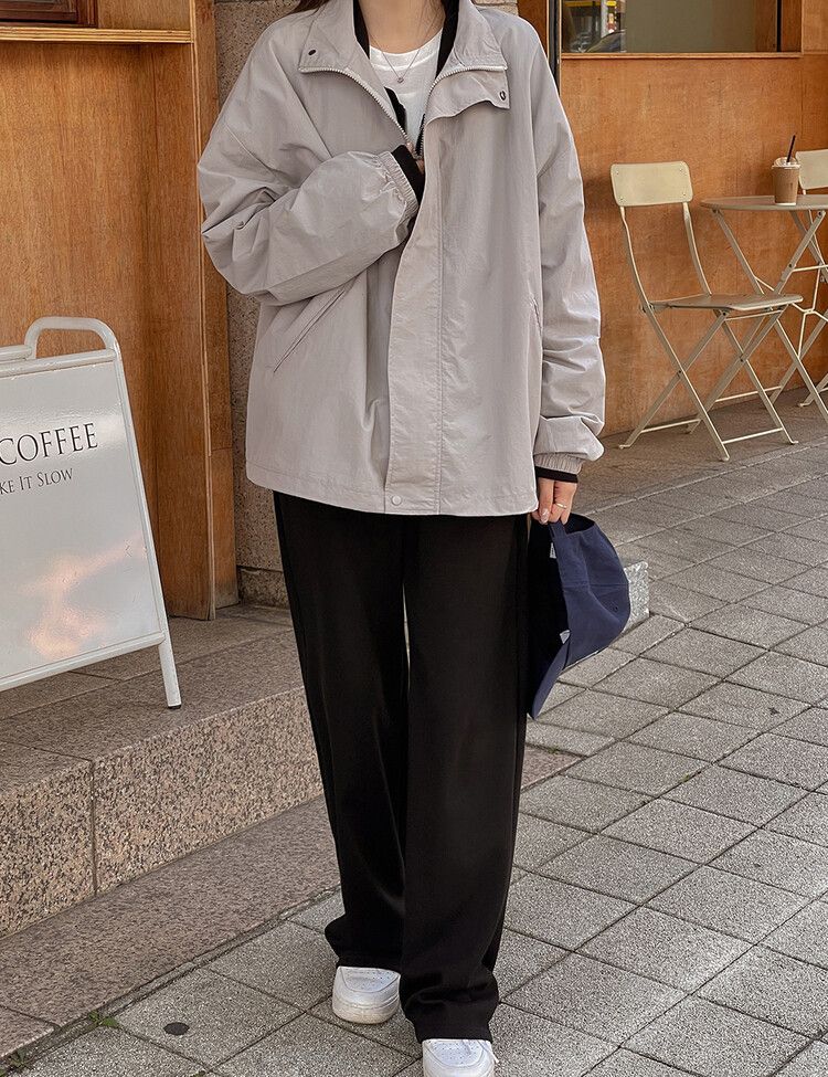 ハイネックウィンドブレーカー｜ジャンパー｜韓国ファッション通販 SONA