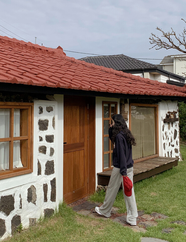 PARIS英文コットンフードパーカー ネイビー