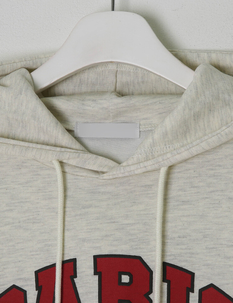 PARIS英文コットンフードパーカー