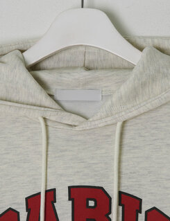 PARIS英文コットンフードパーカー