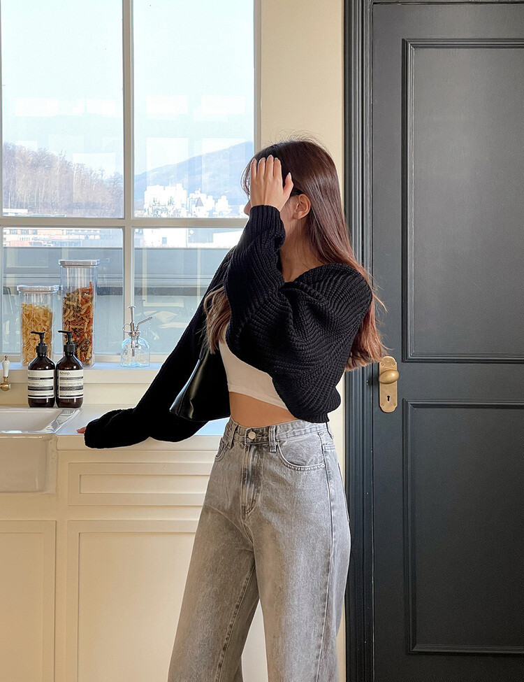 [숏,기본,롱~2XL] 와이드핏 밴딩 데님 팬츠 (5color) 그레이