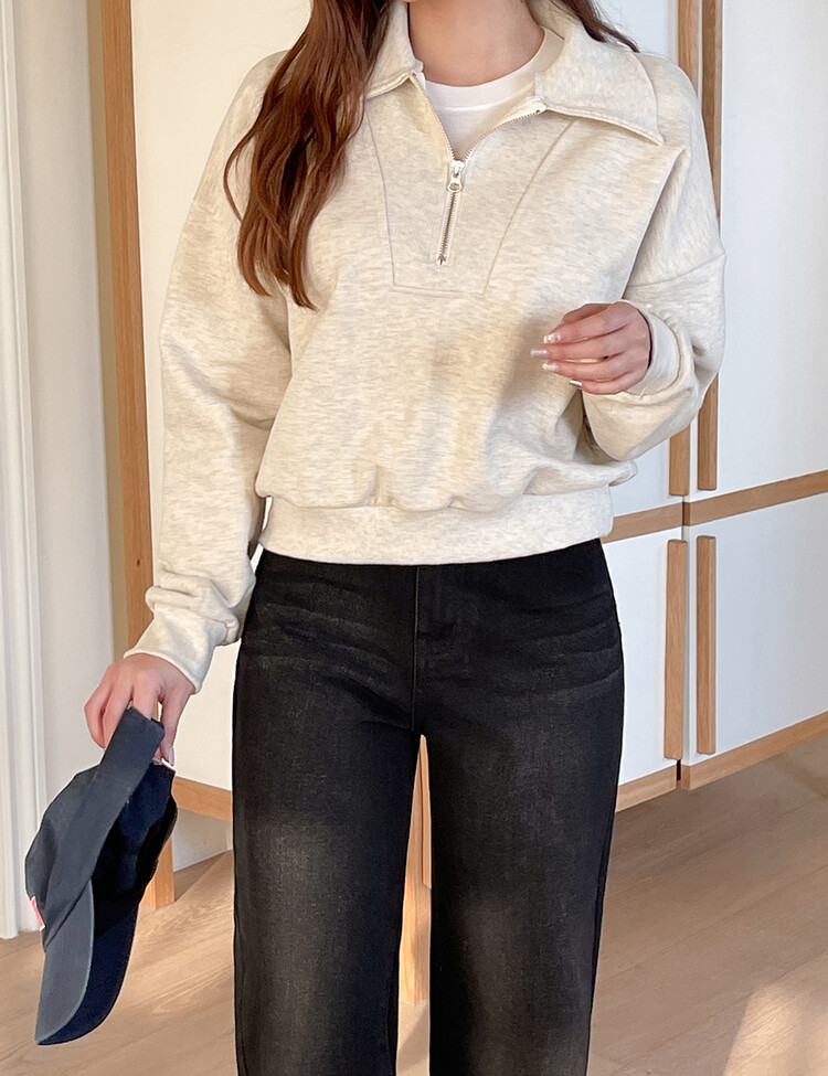 [숏,기본,롱~2XL] 와이드핏 밴딩 데님 팬츠 (5color) 블랙