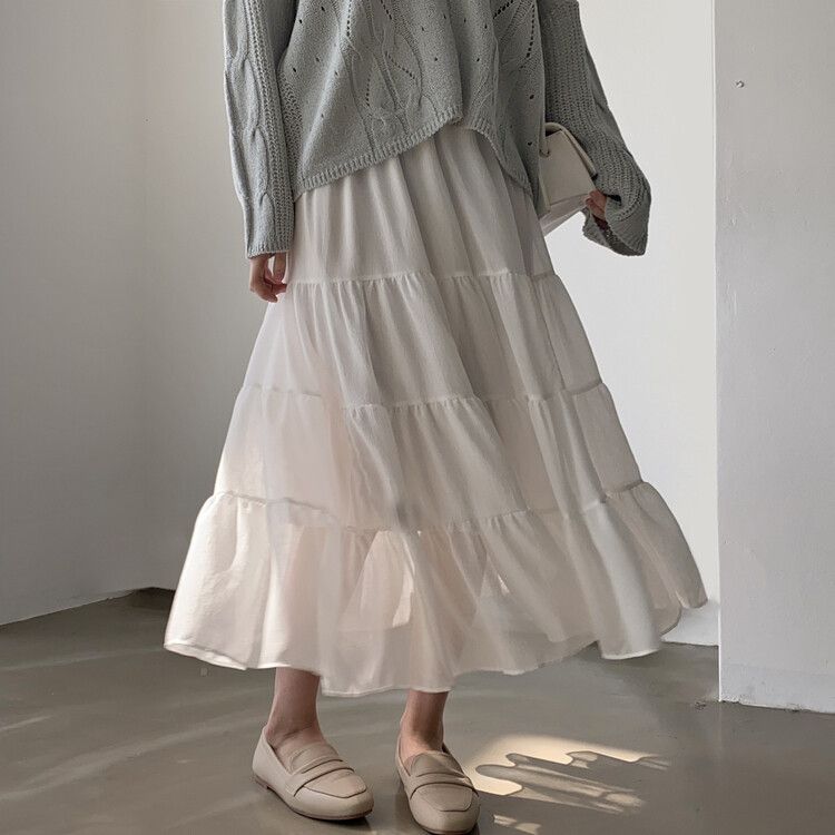 osonoシャイニードットプリントスカート | natural couture