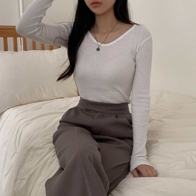 韓国 春 Vネック長袖Tシャツ 2色展開 000000000186-01-l.jpg?t=
