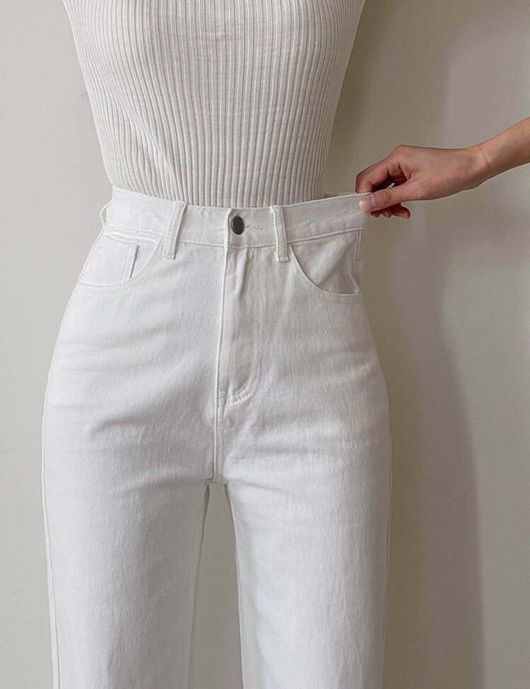 [5컬러/S~2XL/숏,기본,롱] 후기극찬! 와이드핏 롱 코튼팬츠 화이트