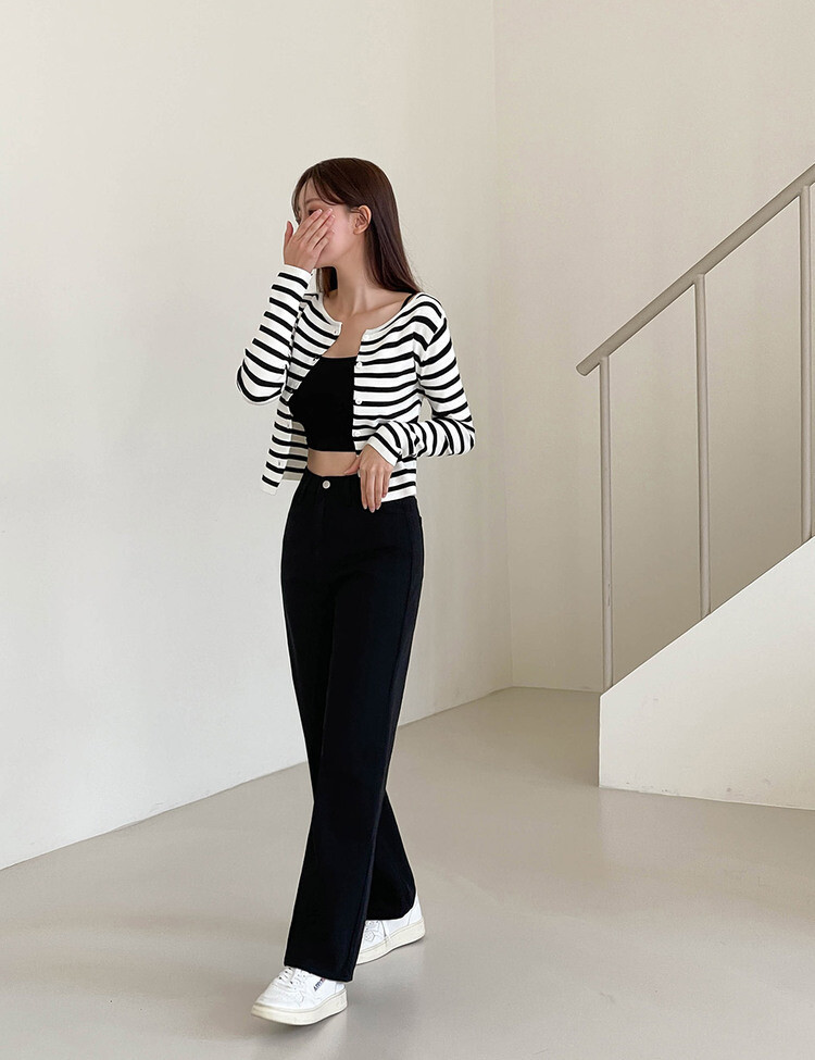 [5컬러/S~2XL/숏,기본,롱] 후기극찬! 와이드핏 롱 코튼팬츠 블랙