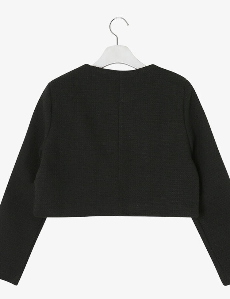 ✨리뷰극찬✨ 프렌치 시크 노카라 브이넥 트위드 자켓