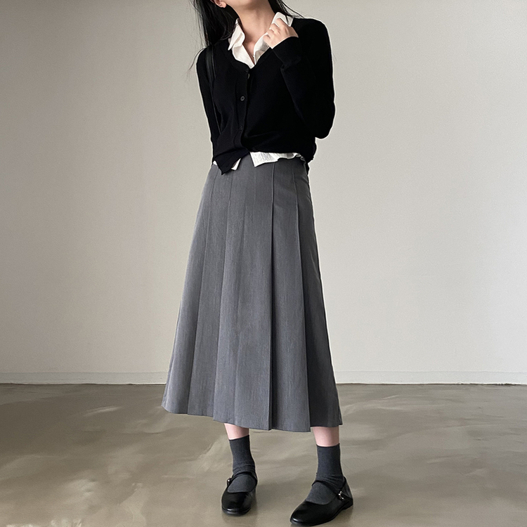 プリーツロングスカート｜ミディ/ロングスカート｜韓国ファッション