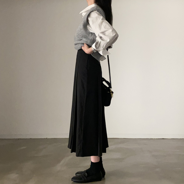 プリーツロングスカート｜ミディ/ロングスカート｜韓国ファッション