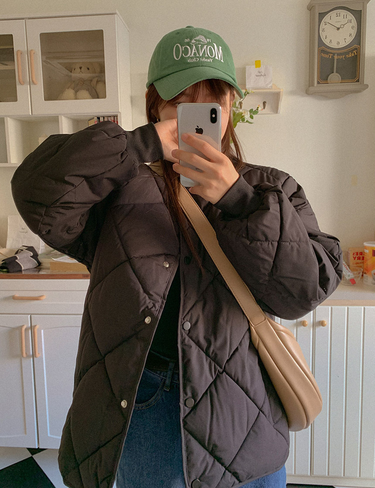 M~XL]キルティングショートダウンコート｜ダウン｜韓国ファッション