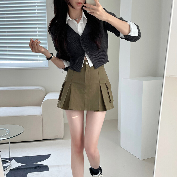 【 Bedevil 】スカート 人気 ビッグポケットカーゴミニスカート カーゴミニスカート – BUNNY APARTMENT