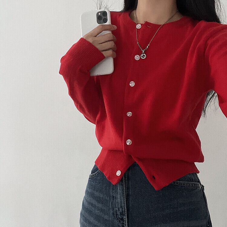 ラウンドニットカーディガン12色｜カーディガン｜韓国ファッション通販