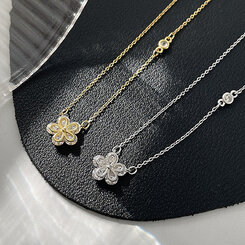 フラワーチェーンネックレス｜ネックレス｜韓国ファッション通販 SONA