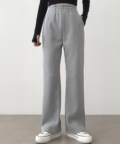 코듀로이 융털기모 골덴 투웨이 롱와이드 조거 따돗 팬츠 그레이