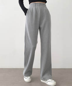 코듀로이 융털기모 골덴 투웨이 롱와이드 조거 따돗 팬츠 그레이