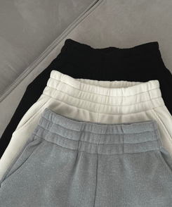 코듀로이 융털기모 골덴 투웨이 롱와이드 조거 따돗 팬츠