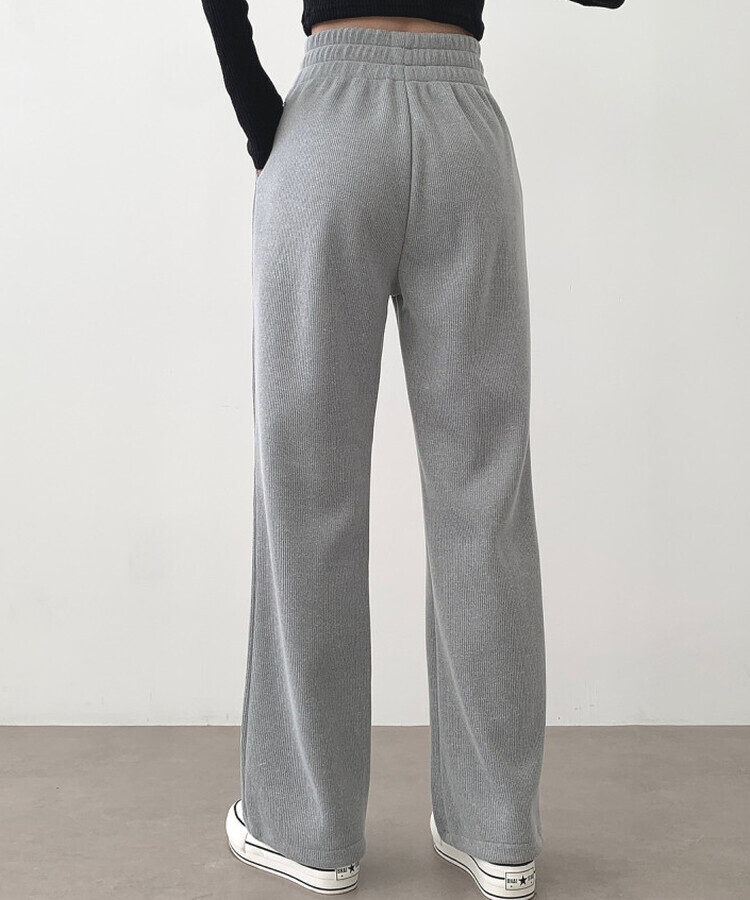 코듀로이 융털기모 골덴 투웨이 롱와이드 조거 따돗 팬츠 그레이