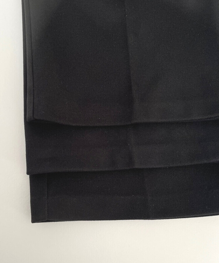 起毛ピンタックワイドスラックス(後ろゴム/丈選択可能)