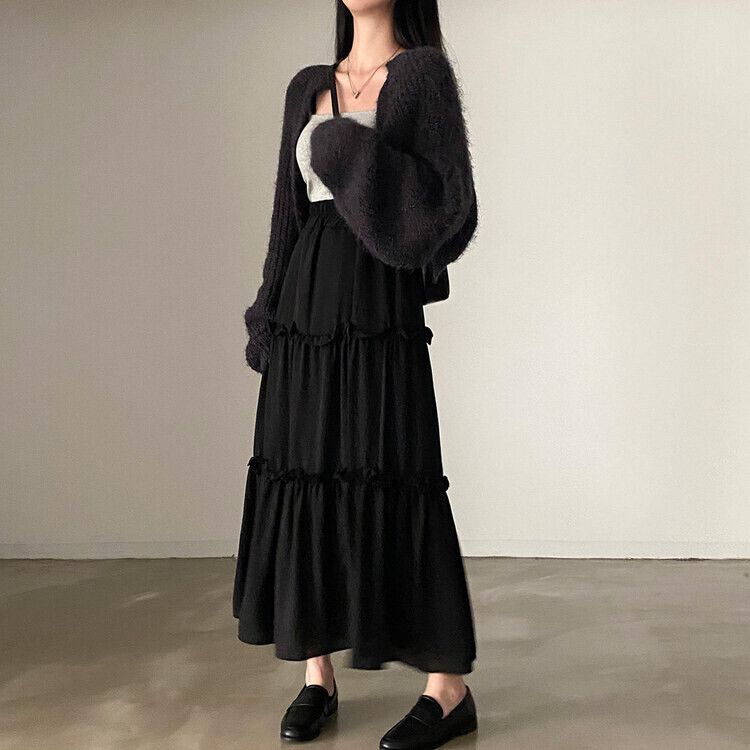 ファーニットボレロカーディガン5色｜カーディガン｜韓国ファッション