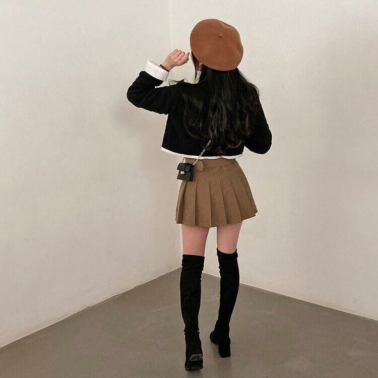 ✨美品✨45R✨コーデュロイ✨イージースカート✨KHAKI FREAK'S STORE/カット コーデュロイ スリット イージー スカート