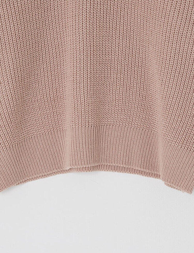 ハーフジップアップパンチングニット5色