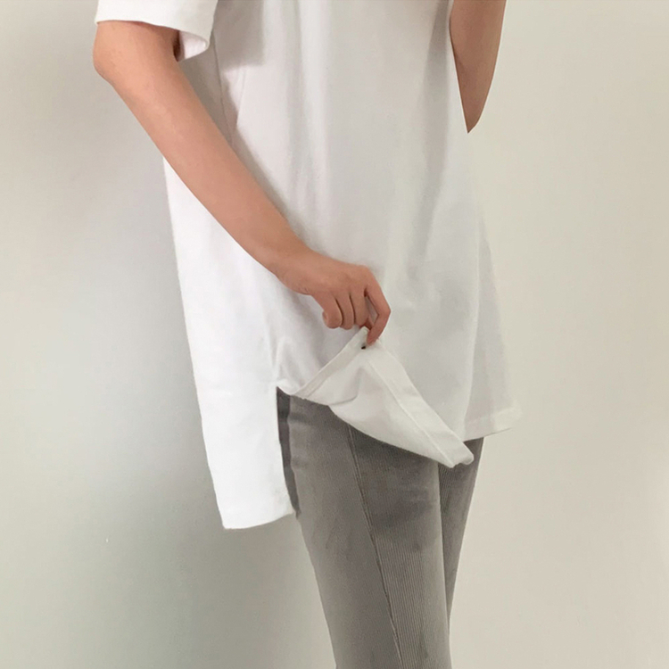 レイヤードインナー半袖Tシャツ(SHORT/LONG) IVORY