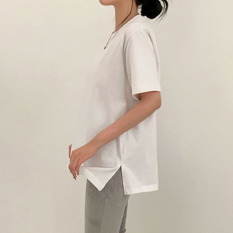 レイヤードインナー半袖Tシャツ(SHORT/LONG) IVORY