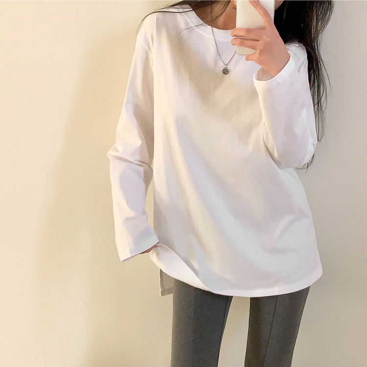 レイヤードインナー半袖Tシャツ(SHORT/LONG) IVORY