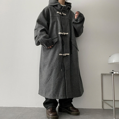 フードロングダッフルコート｜コート｜韓国ファッション通販 SONA