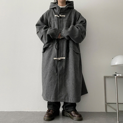 prada23aw ロングダッフルコート prada23aw ロングダッフルコート ウールのダッフルコート - Prada