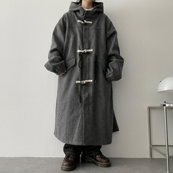 フードロングダッフルコート｜コート｜韓国ファッション通販 SONA