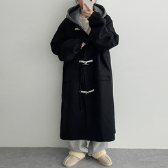 フードロングダッフルコート｜コート｜韓国ファッション通販 SONA