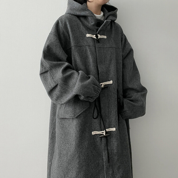 フードロングダッフルコート｜コート｜韓国ファッション通販 SONA