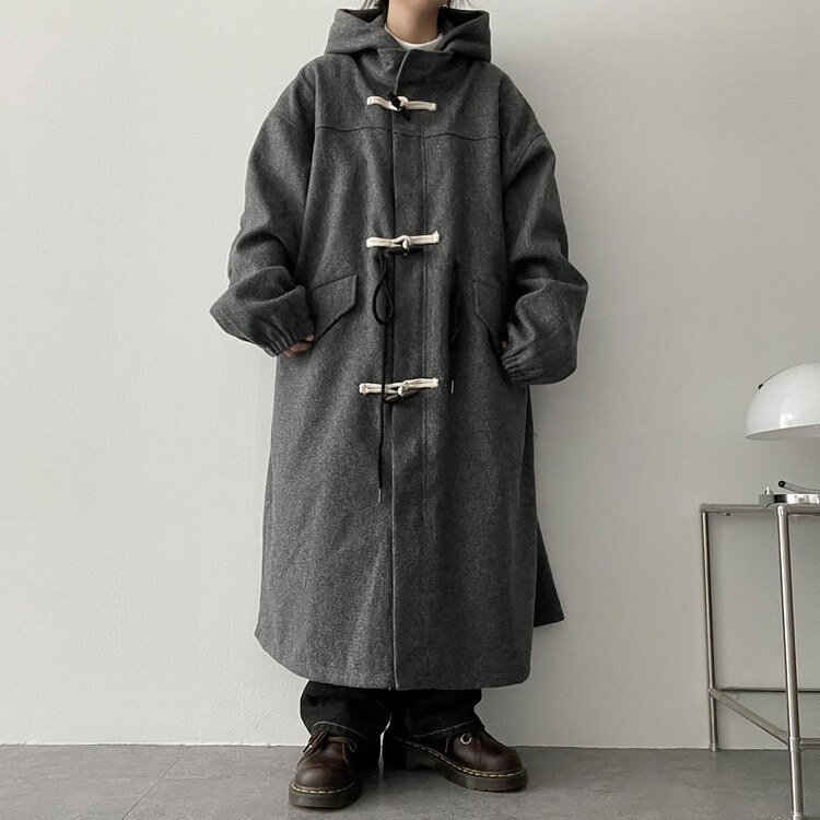 フードロングダッフルコート｜コート｜韓国ファッション通販 SONA