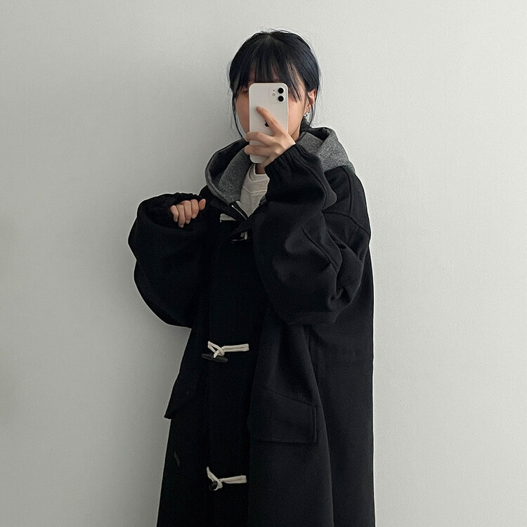 フードロングダッフルコート｜コート｜韓国ファッション通販 SONA