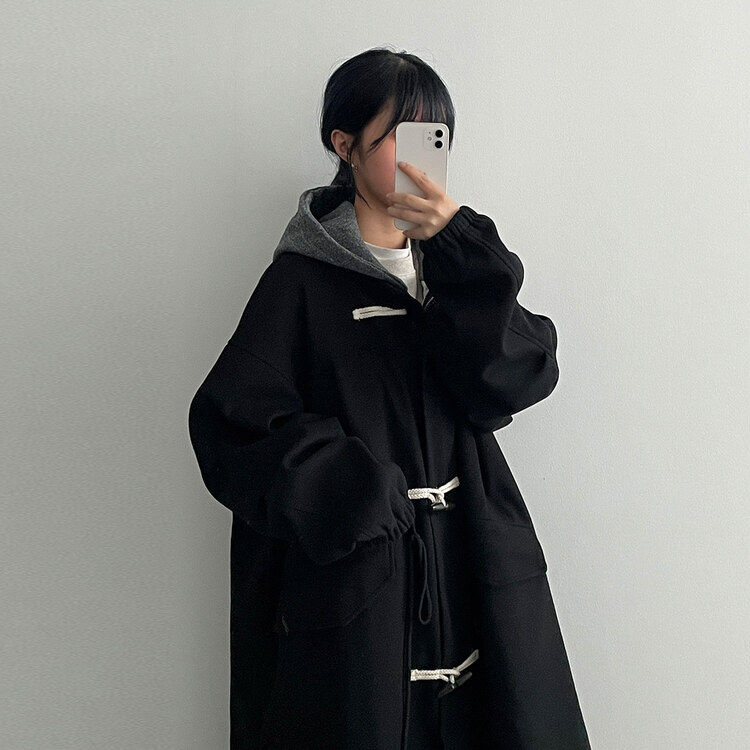 フードロングダッフルコート｜コート｜韓国ファッション通販 SONA