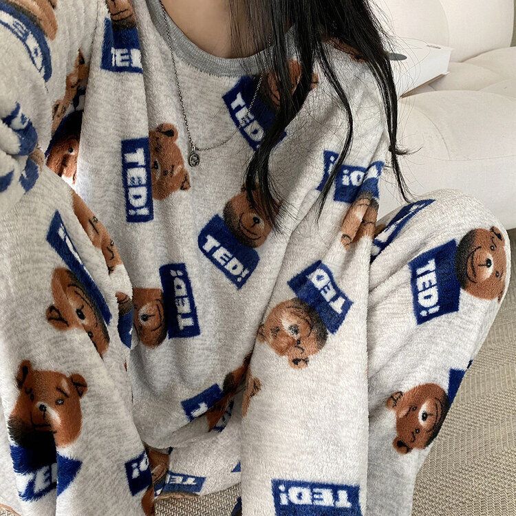 モコモコパジャマセット6種｜ツーピース｜韓国ファッション通販 SONA