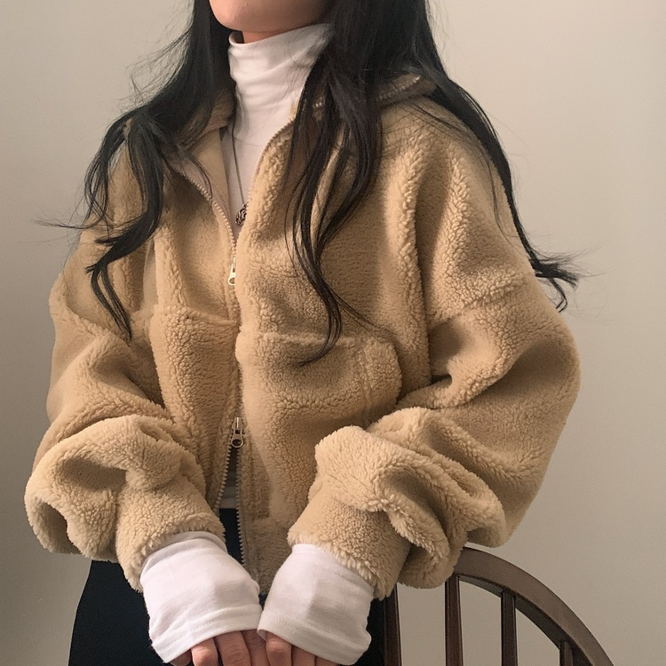 핫팩 양털 투웨이 후리스 밍크집업점퍼 4color