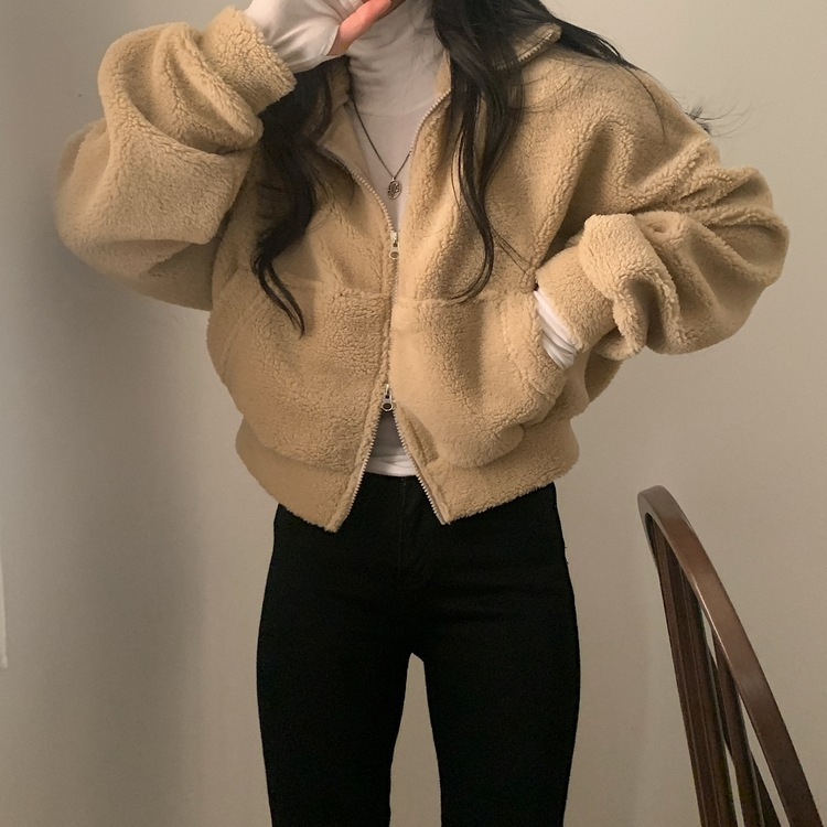 핫팩 양털 투웨이 후리스 밍크집업점퍼 4color