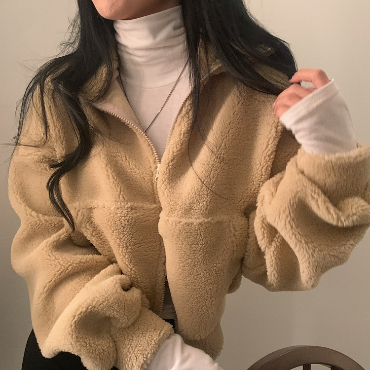 핫팩 양털 투웨이 후리스 밍크집업점퍼 4color