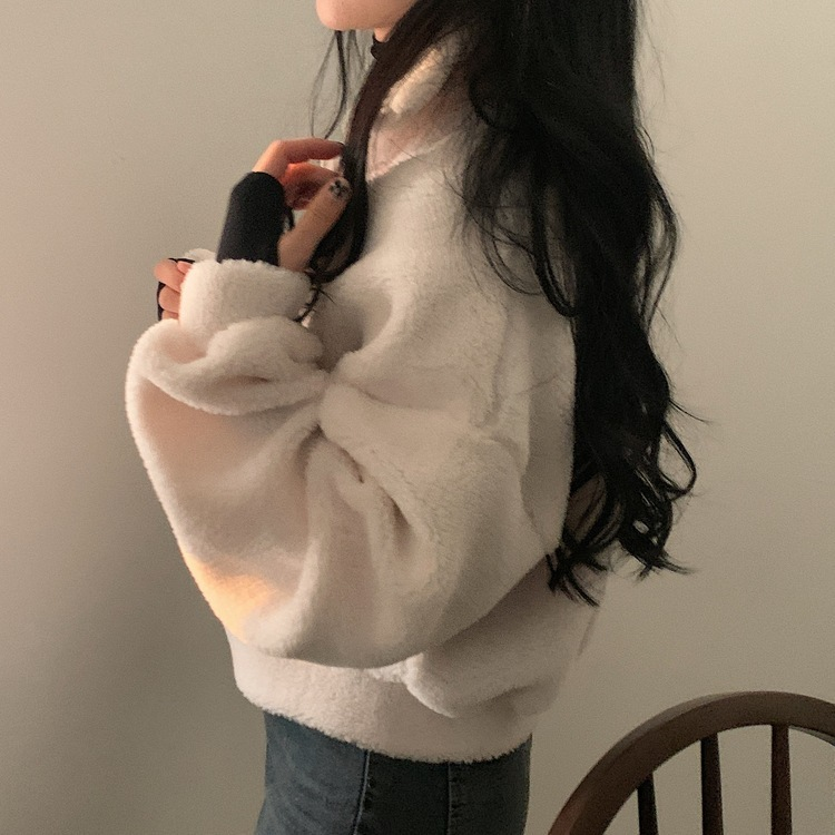 핫팩 양털 투웨이 후리스 밍크집업점퍼 4color