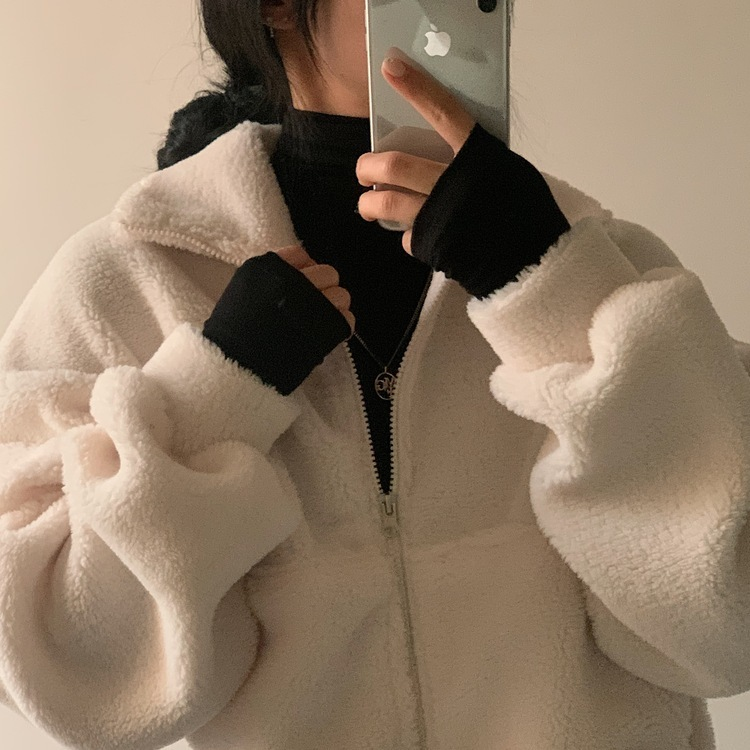 핫팩 양털 투웨이 후리스 밍크집업점퍼 4color