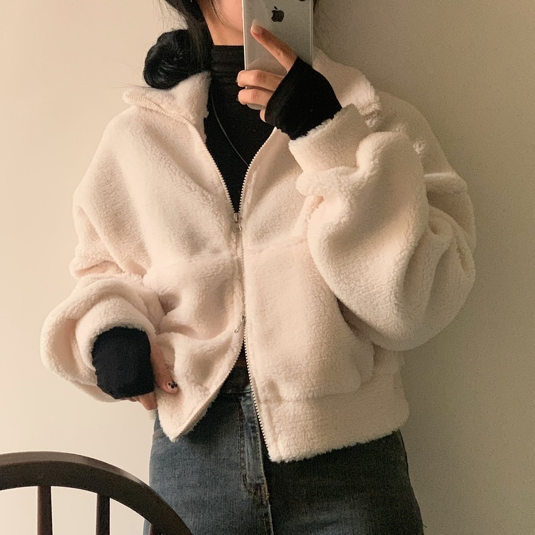 핫팩 양털 투웨이 후리스 밍크집업점퍼 4color