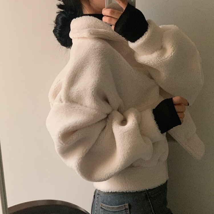 핫팩 양털 투웨이 후리스 밍크집업점퍼 4color