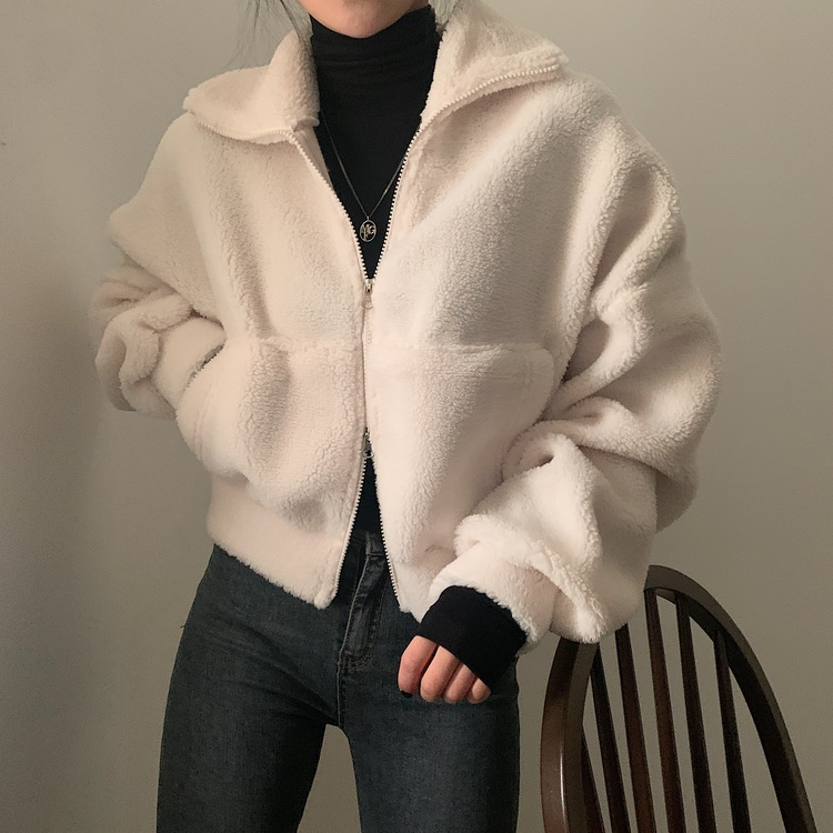 핫팩 양털 투웨이 후리스 밍크집업점퍼 4color