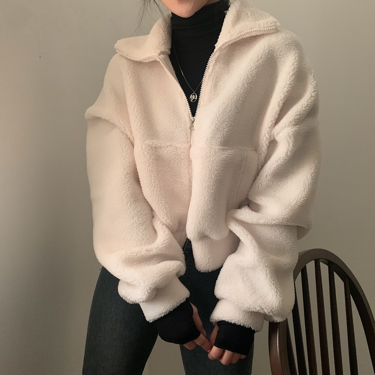 핫팩 양털 투웨이 후리스 밍크집업점퍼 4color