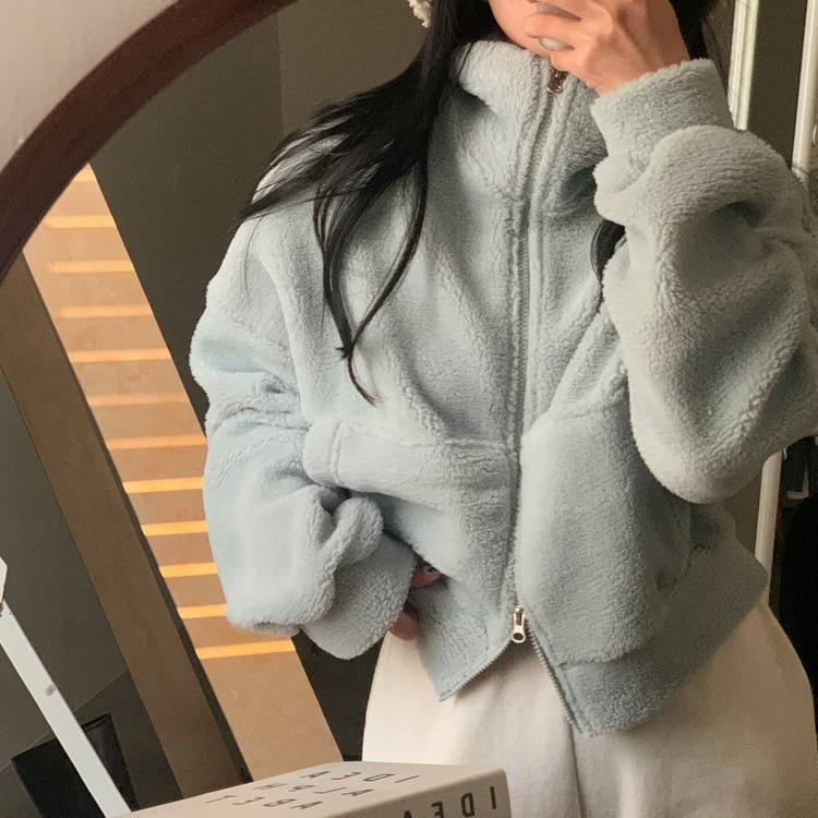 핫팩 양털 투웨이 후리스 밍크집업점퍼 4color