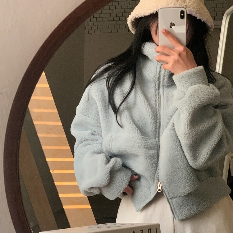 핫팩 양털 투웨이 후리스 밍크집업점퍼 4color