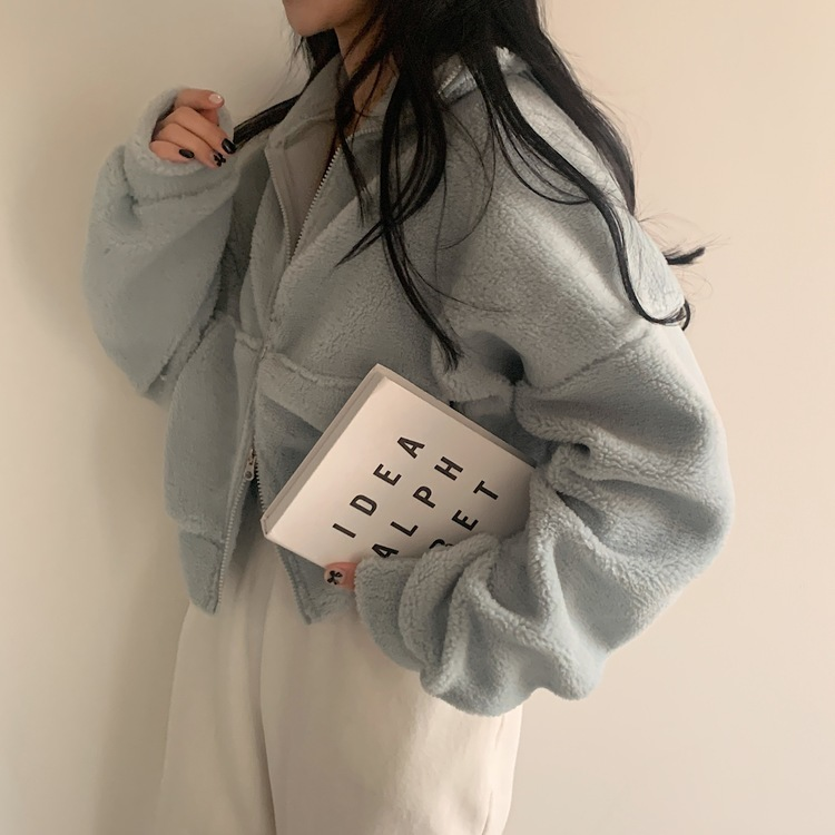 핫팩 양털 투웨이 후리스 밍크집업점퍼 4color