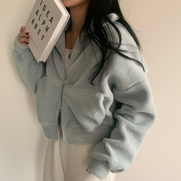 핫팩 양털 투웨이 후리스 밍크집업점퍼 4color